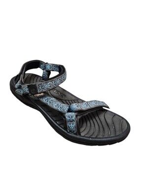 Teva Hurricane Sandals Women Size 9 Light Blue Brown